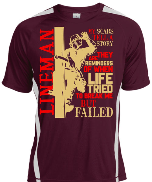 Lineman My Scars Tell A Story T Shirt, Being A Lineman T Shirt, Cool Shirt