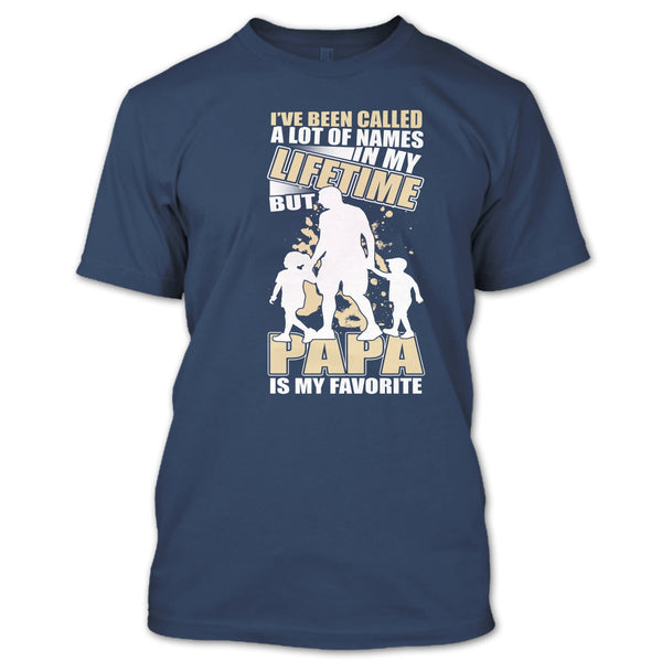 Father's Day Gift T Shirt, Papa Is My Favorite Name T Shirt