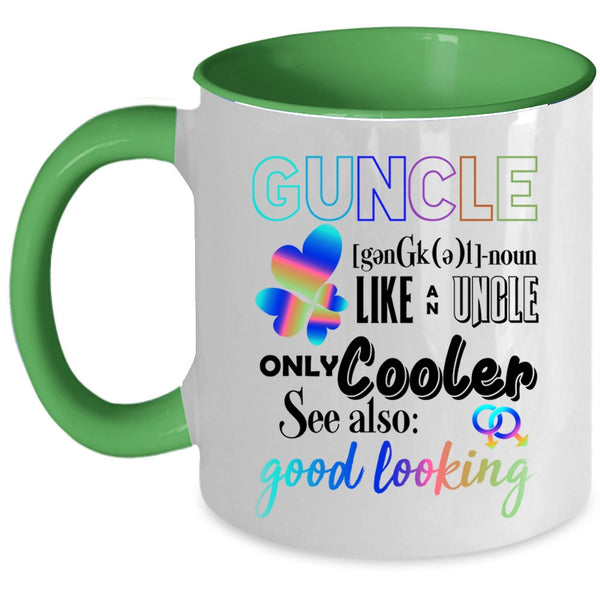Like An Uncle Only Cooler Coffee Mug, Guncle Accent Mug