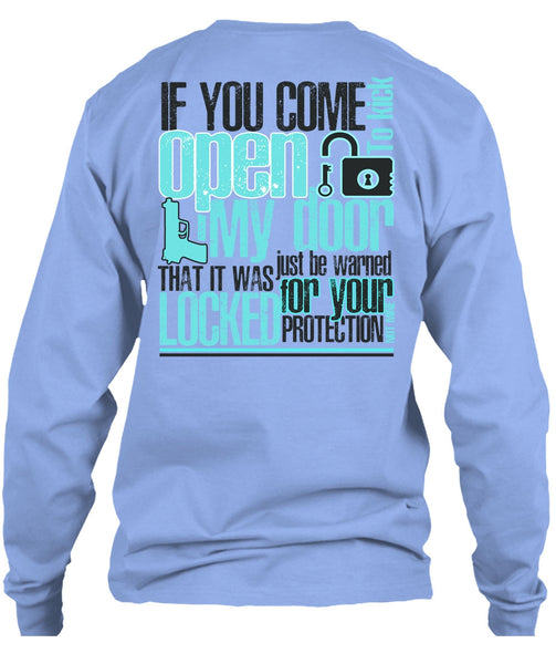 If You Come To Kick Open My Door T Shirt, I Love Gunning T Shirt