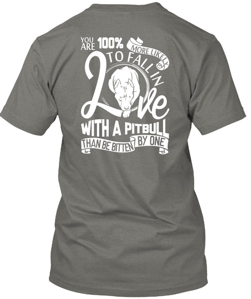 Fall In Love With A Pit Bull T Shirt, My Pets T Shirt