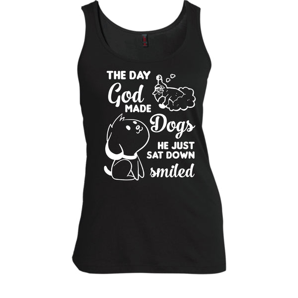 The Day God Made Dogs Shirt, He Just Sat Down Smiled Shirt