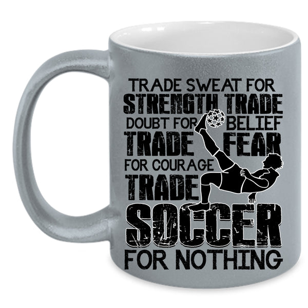 Funny Soccer Player Coffee Mug, Cool Soccer Accent Mug