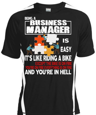 A black t-shirt with the shopify logo