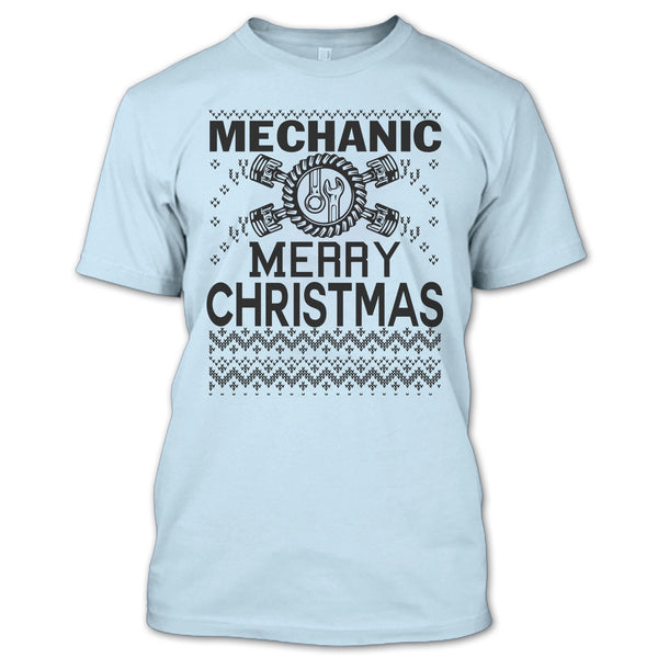 Mechanic Merry Christmas T Shirt, Merry Christmas Gift T Shirt