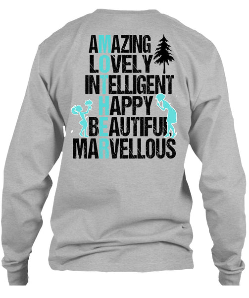 Amazing Lovely Intelligent Happy T Shirt, I Love Mom T Shirt