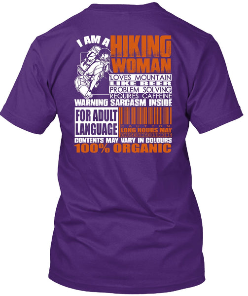 I Am A Hiking Woman T Shirt, Loves Mountain T Shirt