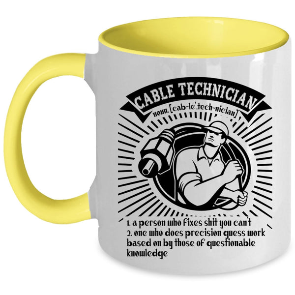 Awesome Cable Technicians Coffee Mug, Cable Technician Accent Mug