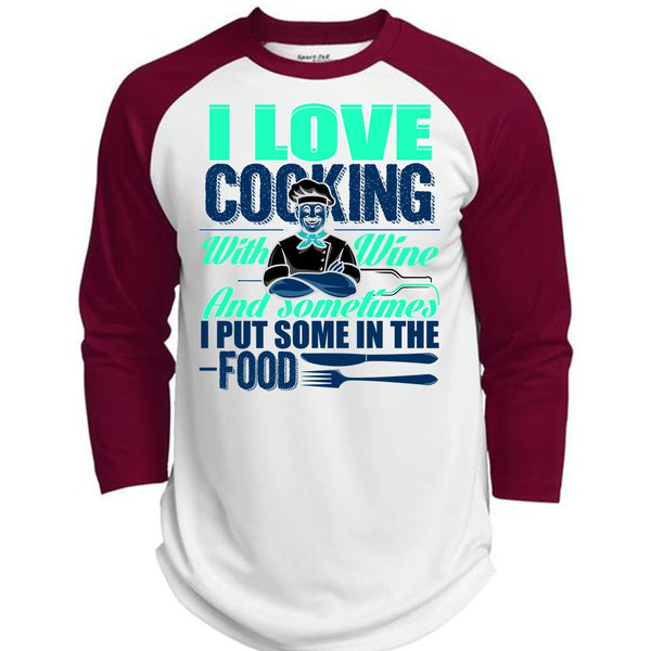 I Love Cooking T Shirt, I Love Chef T Shirt, Awesome T-Shirts  (Polyester Game Baseball Jersey)