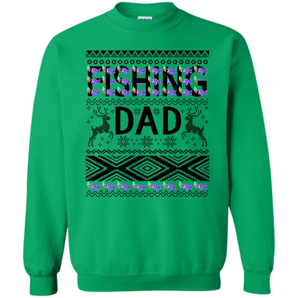 Merry Christmas Gift T Shirt, Fishing Dad Sweatshirt