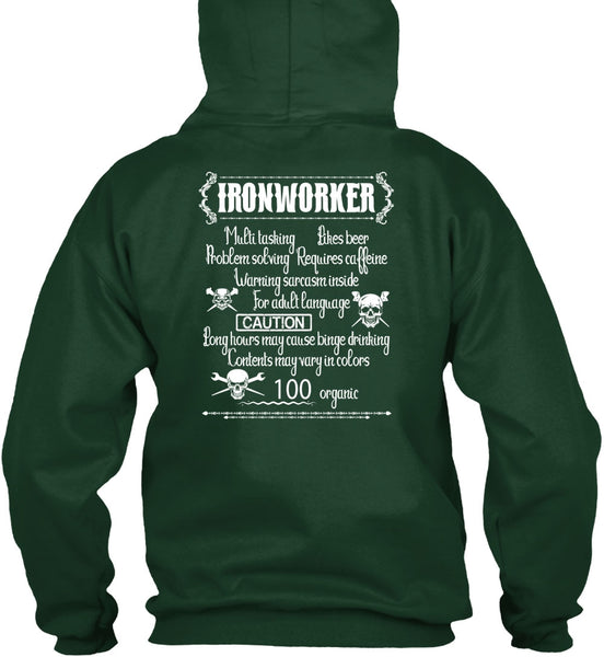 Ironworker Multitasking T Shirt, Likes Beer T Shirt