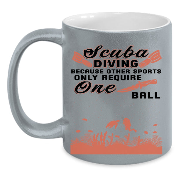 Cute Gift For Scuba Diver Coffee Mug, Scuba Diving Accent Mug