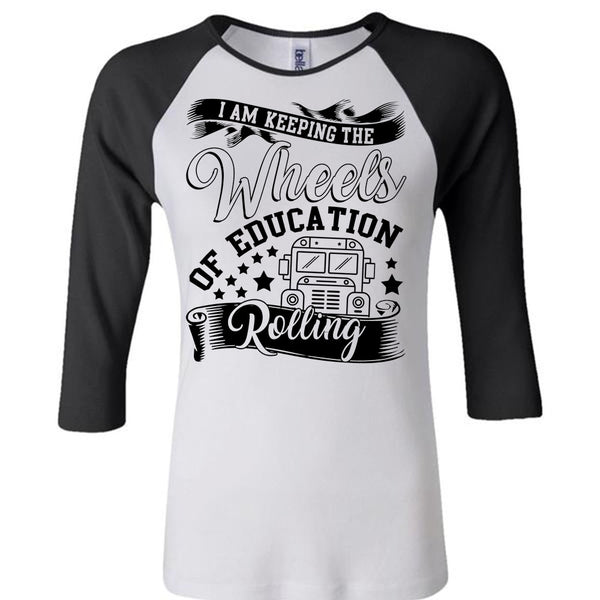 Wheels Of Education Rolling T Shirt, I Love Bus T Shirt, Awesome T-Shirts