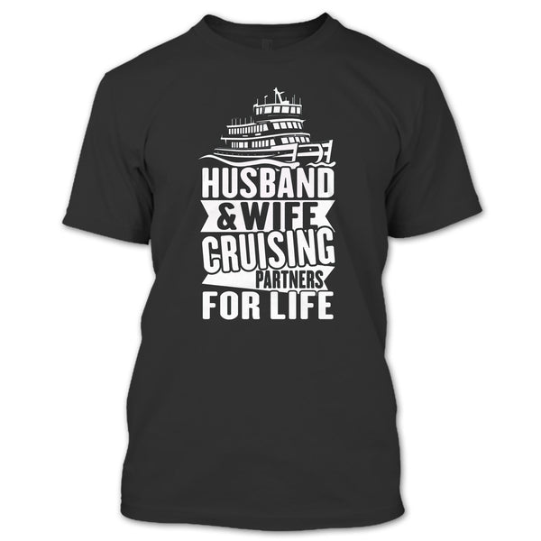 A black t-shirt with the shopify logo