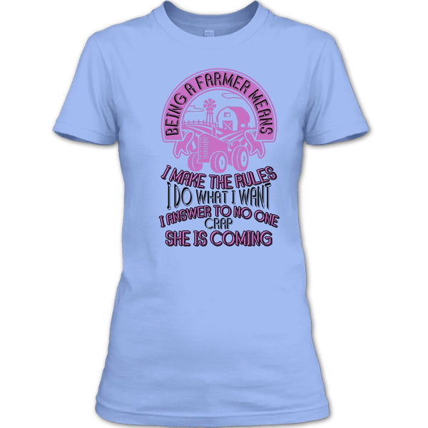 Being A Farmer T Shirt, Gift For Farmer T Shirt