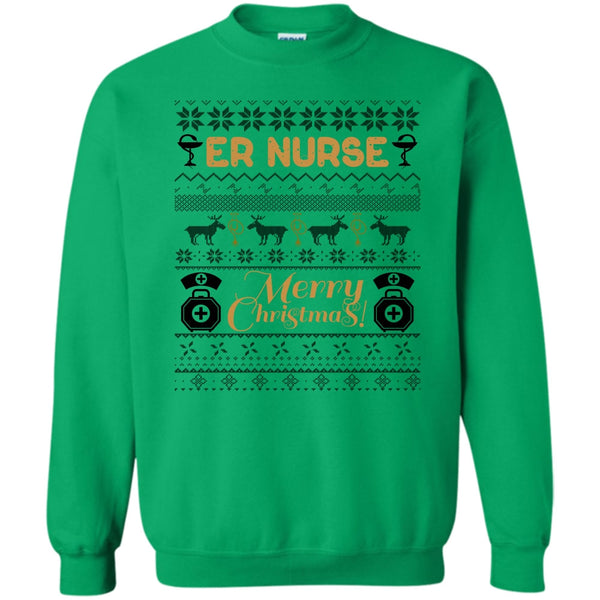 Gift For Merry Christmas T Shirt, Er Nurse Sweatshirt