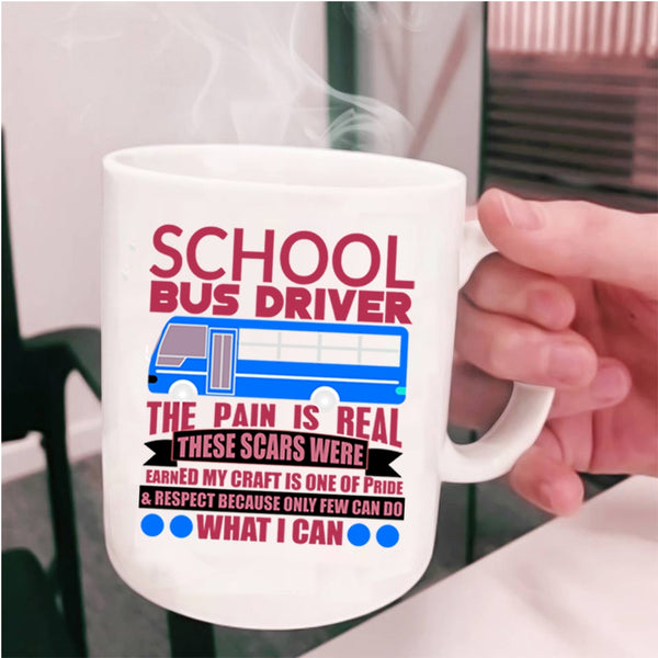 Cute School Bus Driver Coffee Mug, School Bus Driver Cup