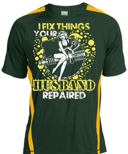 I Fix Things Husband Repaired T Shirt, Being A Mechanic T Shirt, Cool Shirt