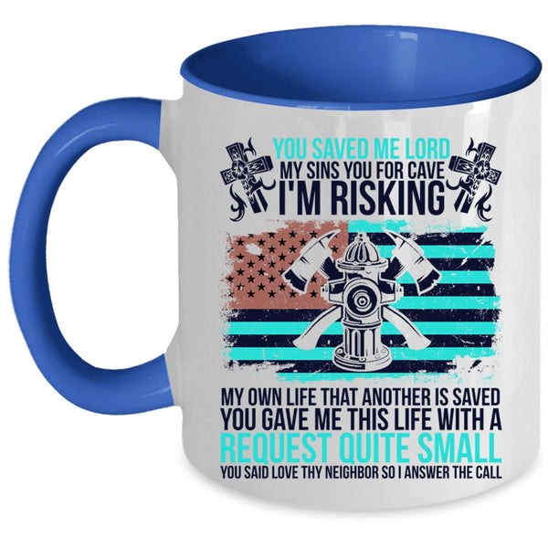 Best Gift For Firemans Coffee Mug, Cool Firefighter Accent Mug