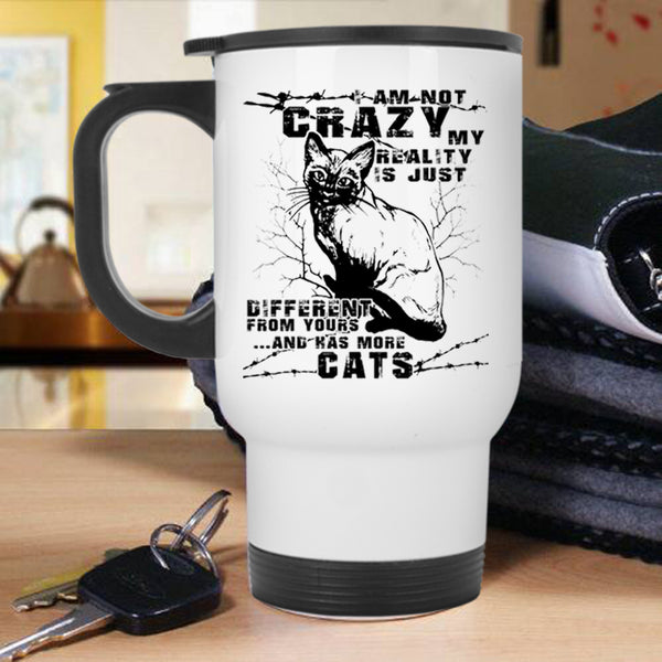 Cute Gift For Cat Lovers Travel Mug, My Cats Mug