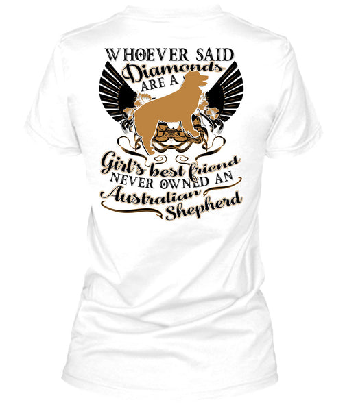 Diamonds Are A Girl's Best Friend T Shirt, I Love My Dog T Shirt
