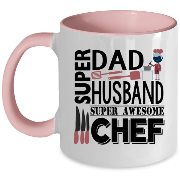 Awesome Chef Coffee Mug, Dad And Husband Accent Mug