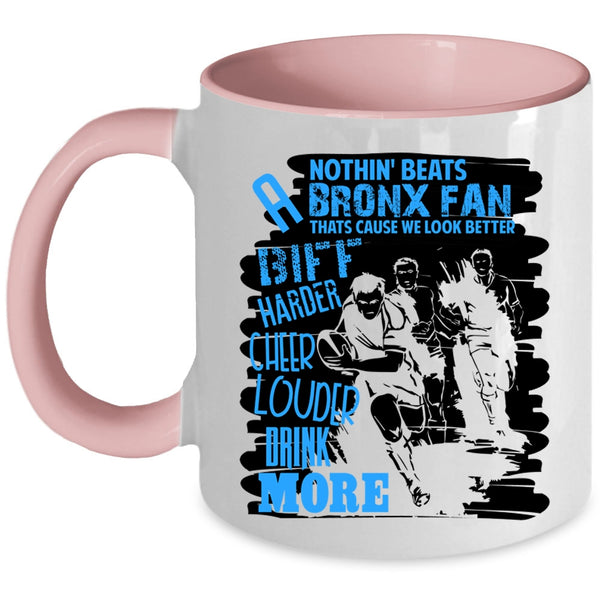 Sport Coffee Mug, Biff Harder Cheer Louder Drink More Accent Mug