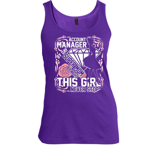 Account Manager By Day T Shirt, Mom By Night Tank Top