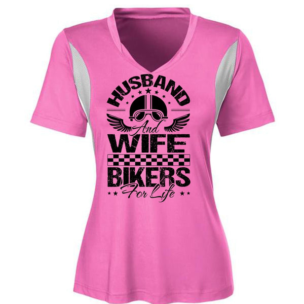 Husband And Wife Bikers For Life T Shirt, I Love Biker T Shirt, Awesome T-Shirts