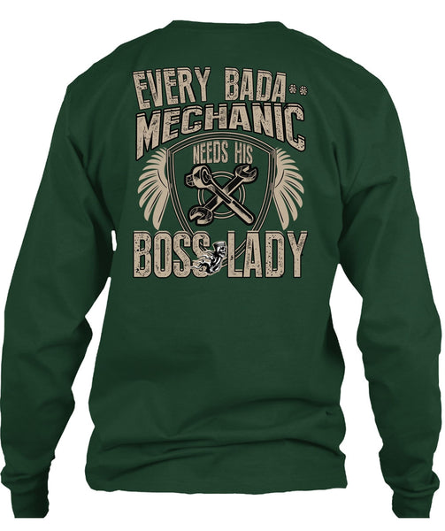 Mechanic Needs His Boss Lady T Shirt, Being A Mechanic T Shirt
