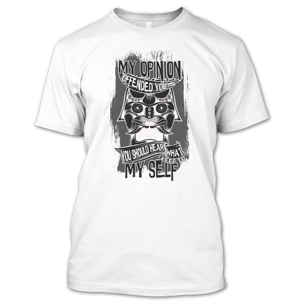 A black t-shirt with the shopify logo