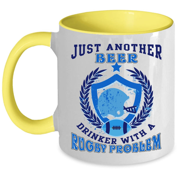 Rugby Problem Coffee Mug, Just Another Beer Drinker Accent Mug