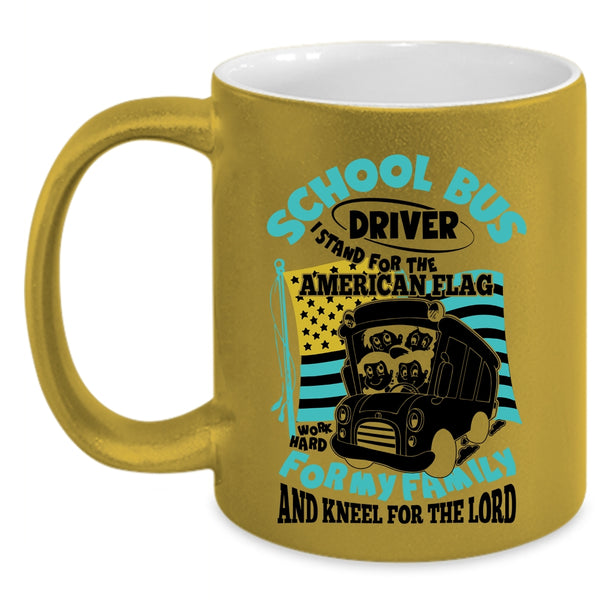 For My Family Coffee Mug, School Bus Driver Accent Mug