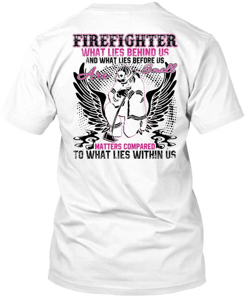 A black t-shirt with the shopify logo