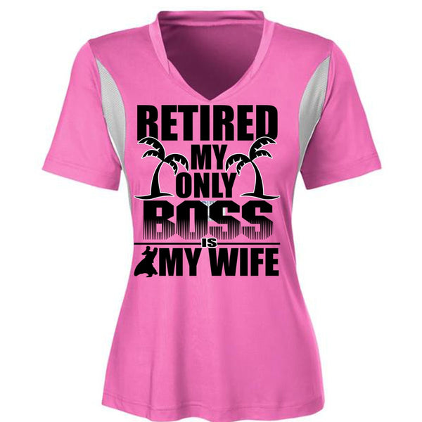 Retired My Only Boss Is My Wife T Shirt, I Love Husband T Shirt