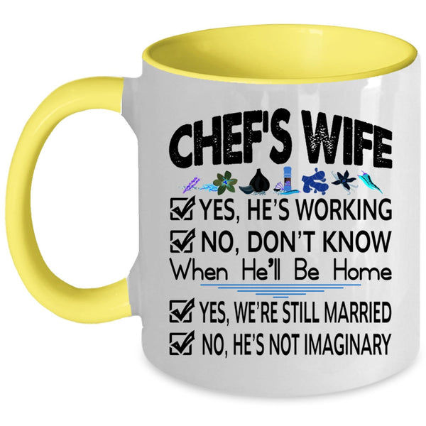 Lovely Gift For Chef's Wife Coffee Mug, Chef's Wife Accent Mug
