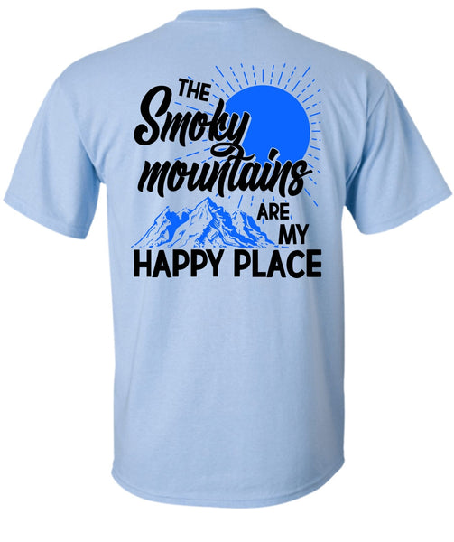 The Smoky Mountains Are My Happy Place T Shirt, I Love Hiking T Shirt