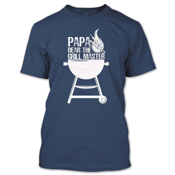 Papa Bear The Grill Master T Shirt, Cooking Papa T Shirt