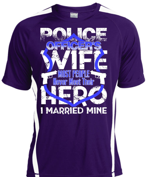Police Officer's Wife T Shirt, I Married Mine T Shirt, Cool Shirt