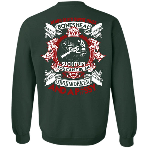 Blood Clots Sweat Dries T Shirt, I Love Ironworker Sweatshirt