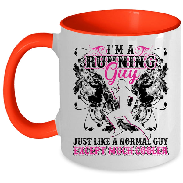 Cool Gift For Running Guy Coffee Mug, I'm A Running Guy Accent Mug