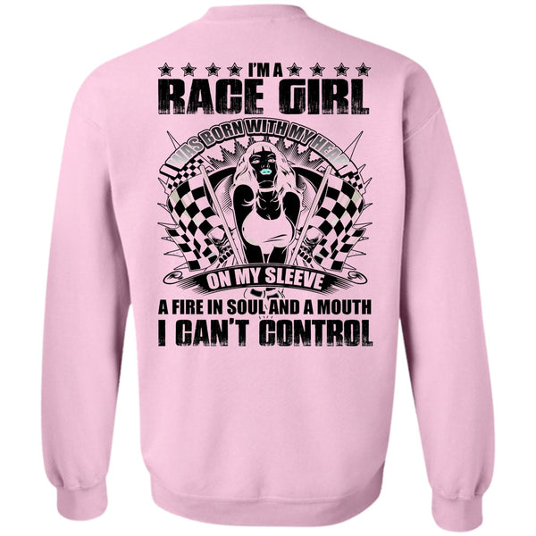 I Love Biker T Shirt, I'm A Race Girl Sweatshirt