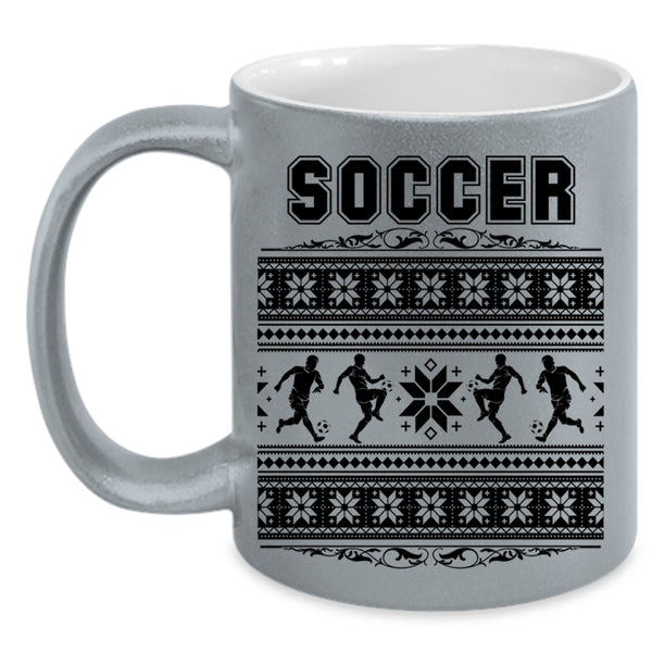 Noel Christmas Coffee Mug, Cool Soccer Accent Mug