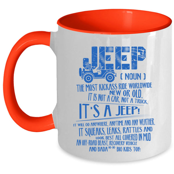Cool Gift For Jeep Driver Coffee Mug, Jeep Accent Mug
