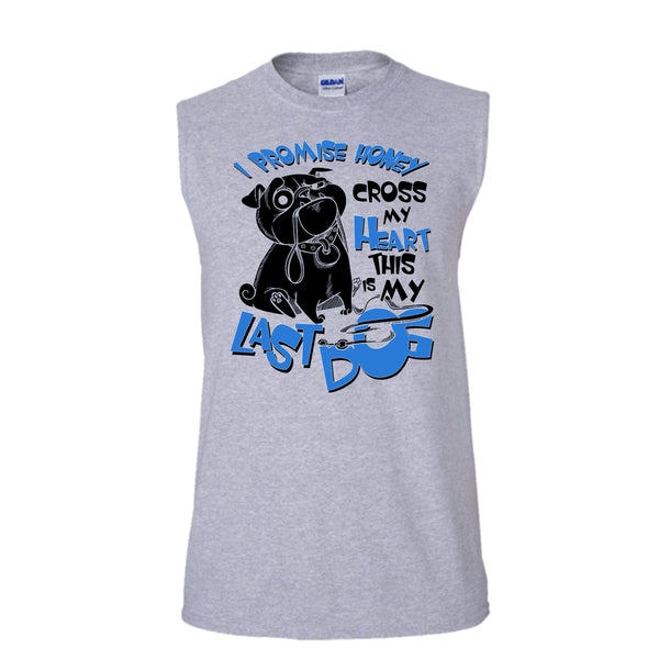 I Promise Honey T Shirt, Coolest Dog Lover T Shirt, Awesome t-shirts (Men's Cotton Sleeveless)