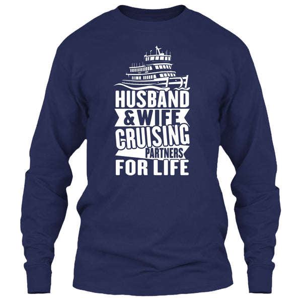Husband & Wife T Shirt, Cruising Partners For Life T Shirt