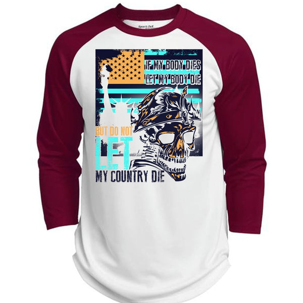 Do Not Let My Country T Shirt, I Love Veteran T Shirt, Awesome T-Shirts  (Polyester Game Baseball Jersey)