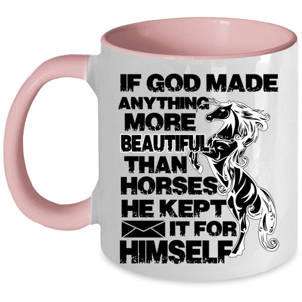 I Love Horses Coffee Mug, My Horses Accent Mug