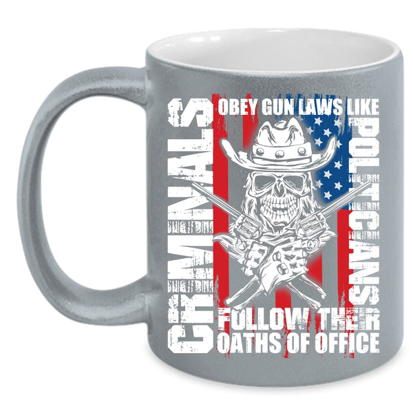 Cool American Flag Coffee Mug, Cool Gift For Policeman Coffee Cup