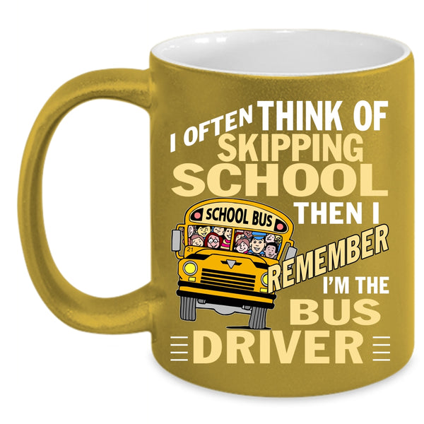 I'm The Bus Driver Coffee Mug, Cool School Bus Driver Coffee Cup